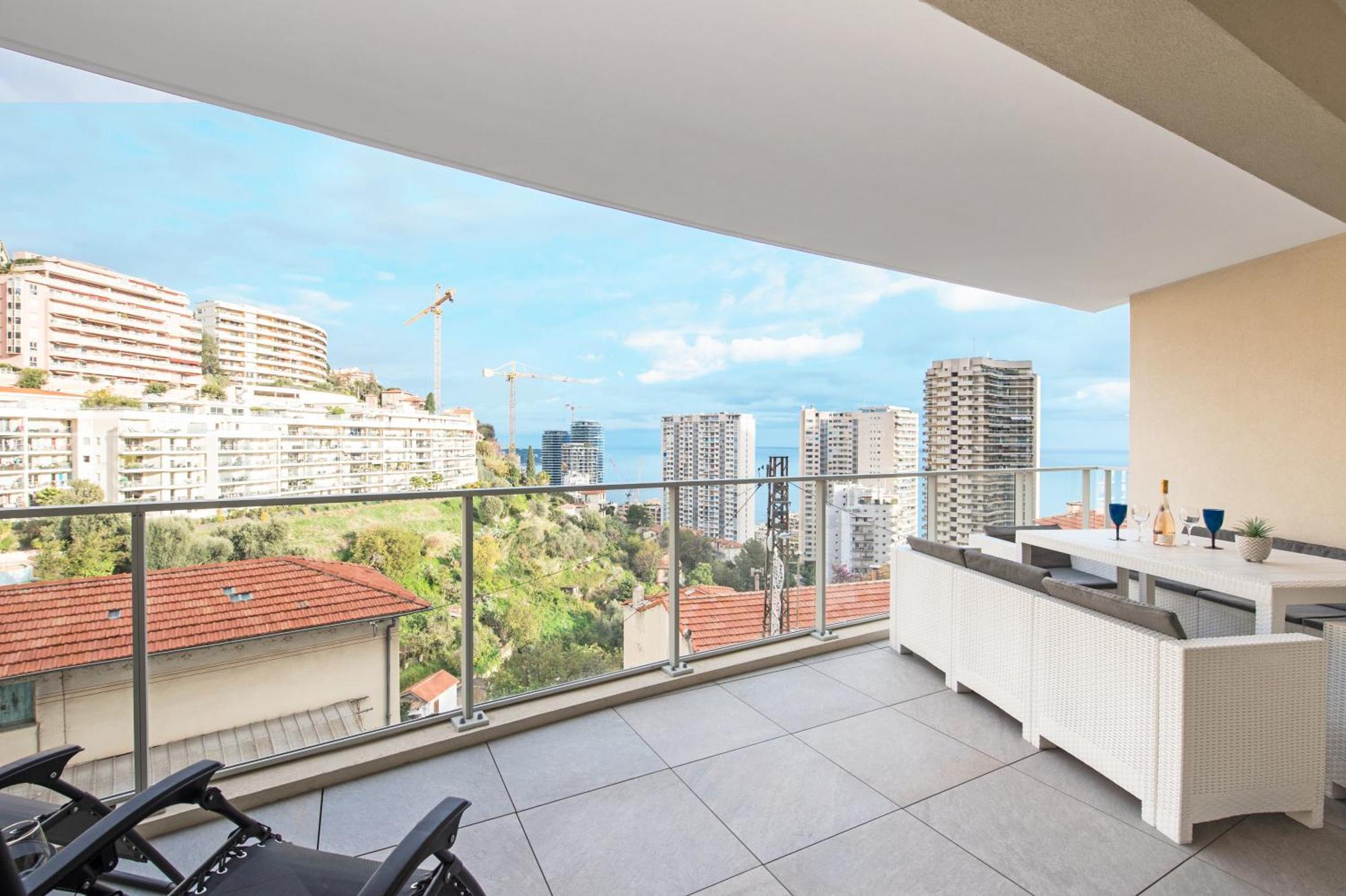 Grande Terrasse - Vue Mer - Parking - Bk Beausoleil Esterno foto