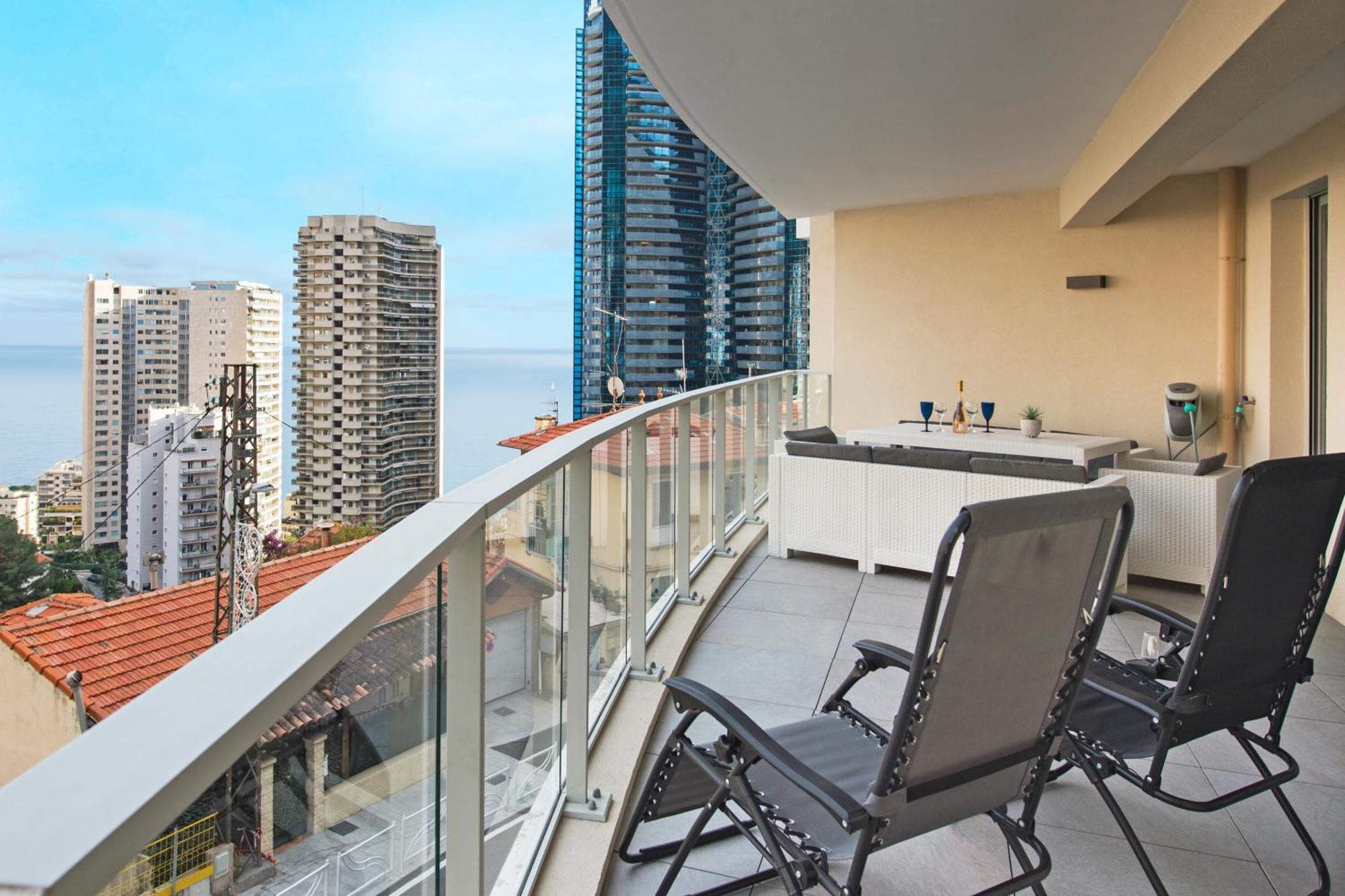Grande Terrasse - Vue Mer - Parking - Bk Beausoleil Esterno foto