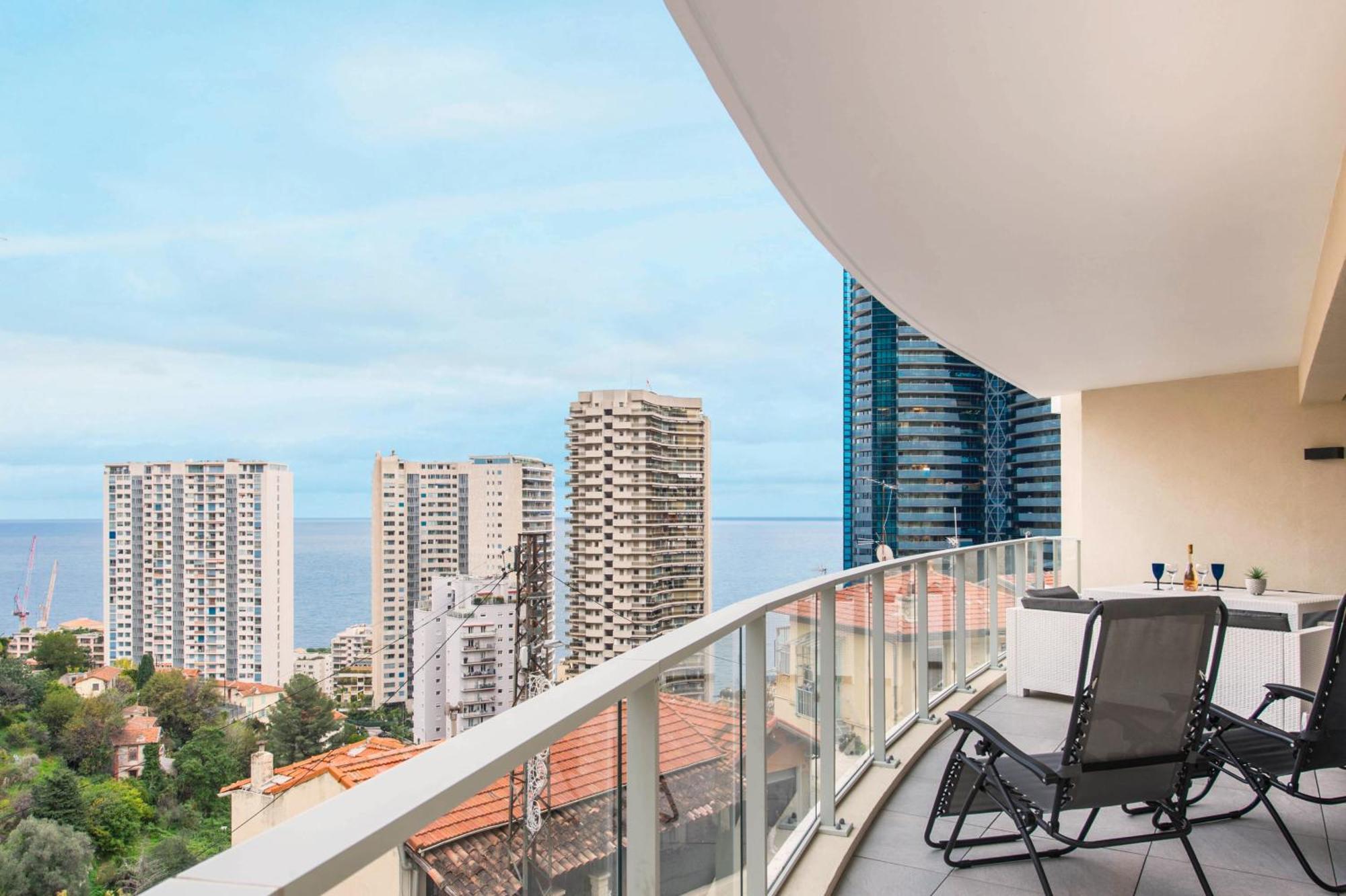 Grande Terrasse - Vue Mer - Parking - Bk Beausoleil Esterno foto